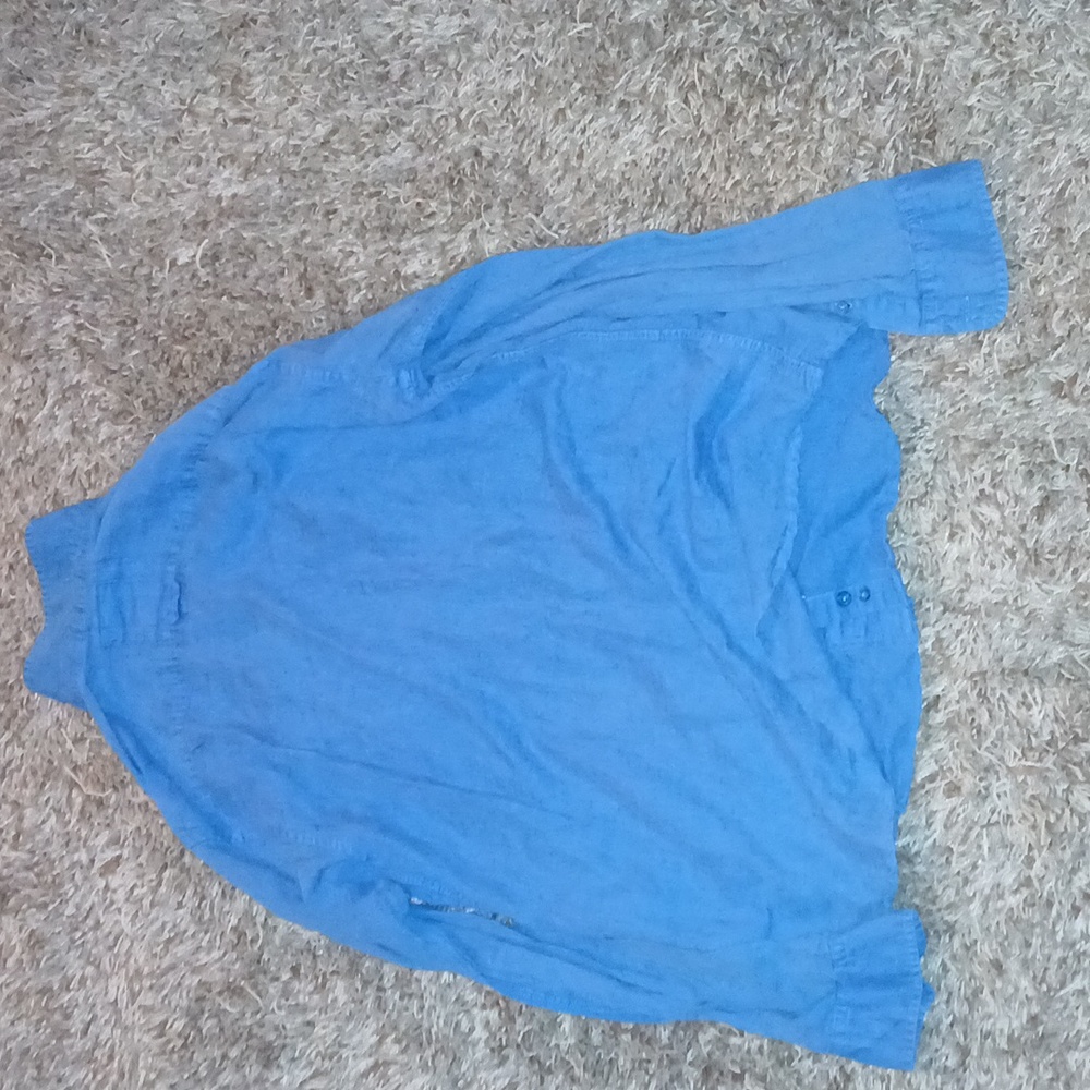 Blue Button-Up Shirt - Picture 4 of 6